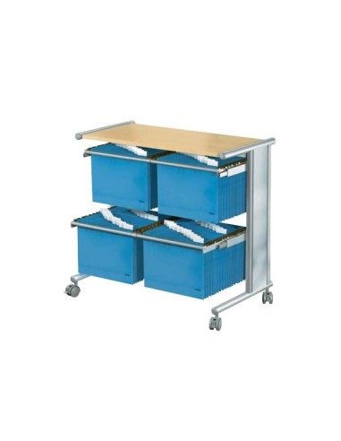 Hängemappenwagen buche/silber