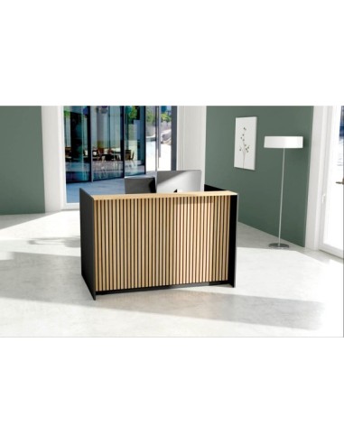 Empfangstheke Marino up & down für 1 Person, eiche 166,0 x 98,0 x 112,0 cm