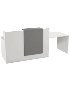 SYDNEY Empfangstheke weiss/grau