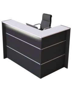 Empfangstheke BARI grau/weiss