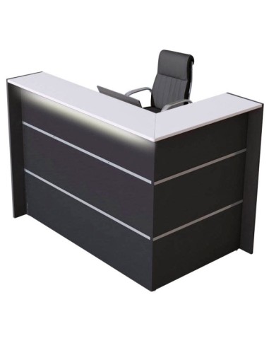 Empfangstheke BARI grau/weiss