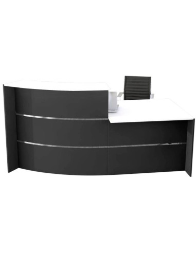 Empfangstheke BARI grau/weiss