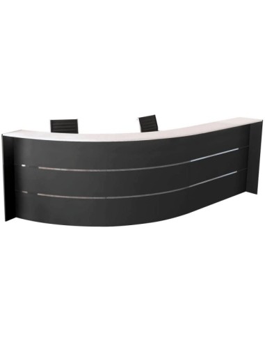 Empfangstheke BARI grau/weiss