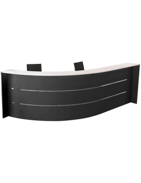 Empfangstheke BARI grau/weiss