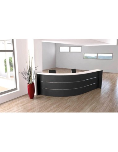 Empfangstheke BARI grau/weiss