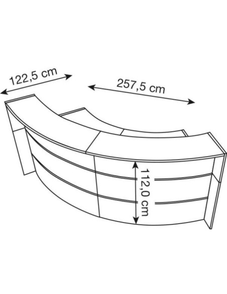 Empfangstheke BARI weiss