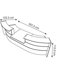 Empfangstheke BARI weiss 2