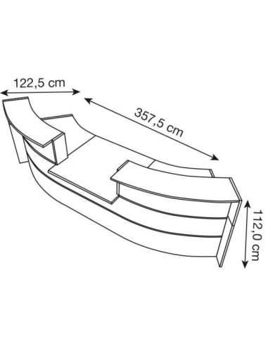 Empfangstheke BARI weiss