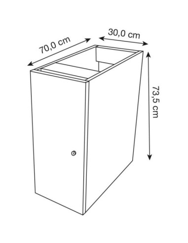 Unterschrank für Empfangstheke BARI weiss