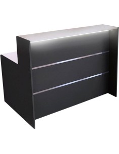 Empfangstheke BARI grau/weiss