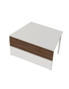 Anbautheke weiss, nussbaum/weiss 3295