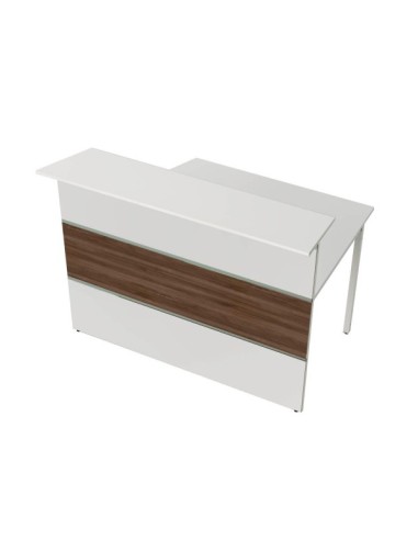 Anbautheke nussbaum, weiss/weiss 3300