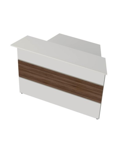 Anbautheke nussbaum, weiss/weiss 3301