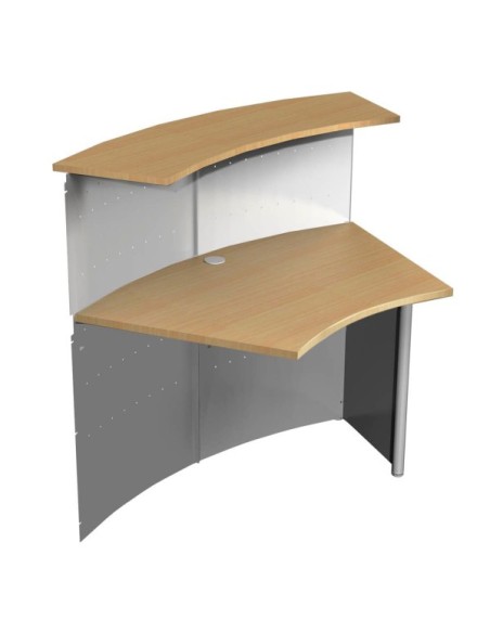 Anbautheke Genua 3991 buche Freiform 118x70 cm (BxT)