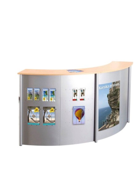 Anbautheke Genua 3991 buche Freiform 118x70 cm (BxT)