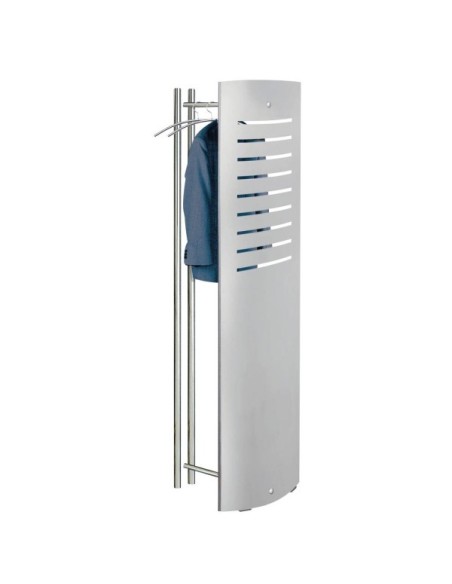 Garderobenständer tec-art 6070, mit 5 Haken, Metall, silber