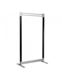 Garderobenständer Montana 6552, Metall, silber, schwarz 2