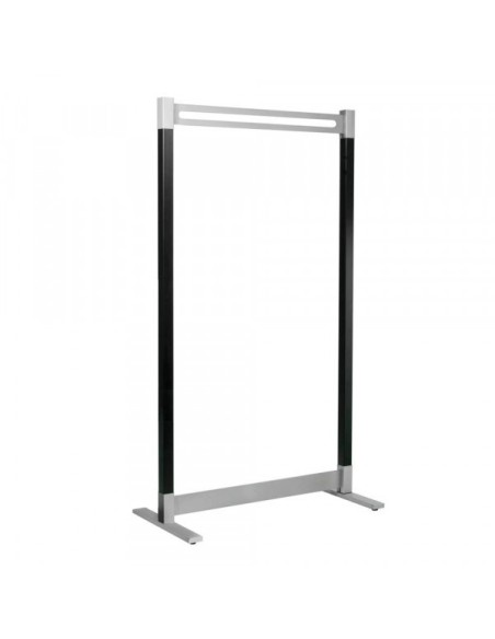 Garderobenständer Montana 6552, Metall, silber, schwarz