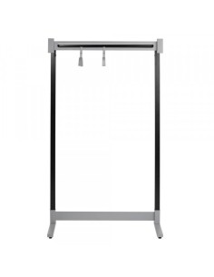 Garderobenständer Montana 6553, mit Hutablage, Metall, silber, schwarz 2