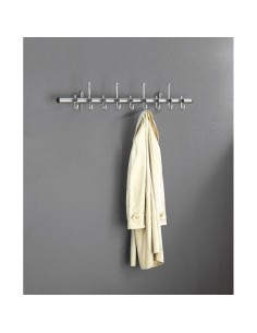 Wandgarderobe Arte 6870, Edelstahl, mit 13 Haken, silber, 1 Stück 2