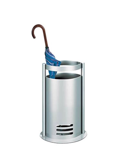 Schirmständer tec-art 6064, Metall, eckig, silber