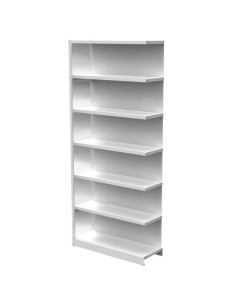 Regalfeld Office mit Rückwand 96 x 30 x 225 cm lichtgrau