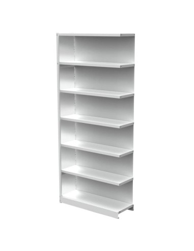 Regalfeld Office mit Rückwand 96 x 30 x 225 cm lichtgrau