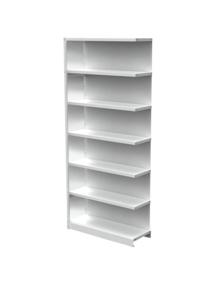 Regalfeld Office mit Rückwand 96 x 30 x 225 cm lichtgrau