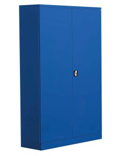 Wolfstahl Büro Stahlschrank - Aktenschrank Enzianblau abschliessbar 120x42x195cm, aufgebaut 2