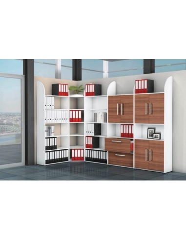 Dante Aktenregal weiss 4 Fachböden