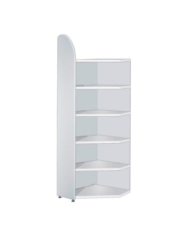 Dante Eckregal weiss 6 Fachböden