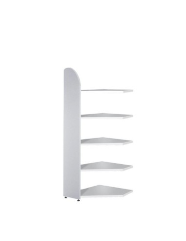 Dante Eckregal grau 5 Fachböden