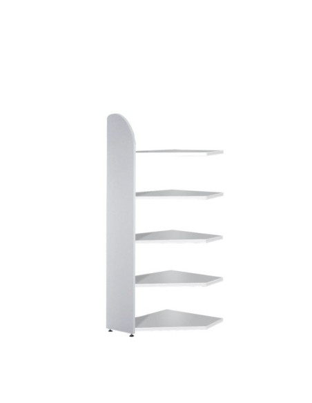 Dante Eckregal grau 5 Fachböden