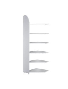 Dante Eckregal grau 6 Fachböden