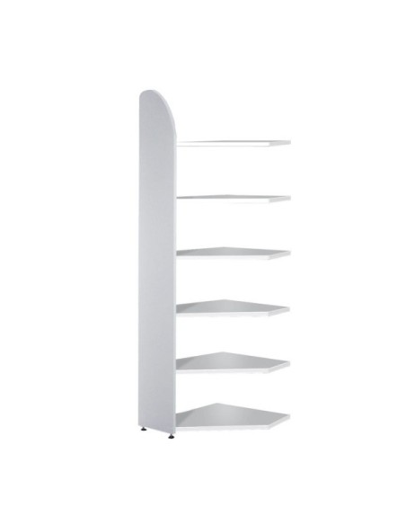 Dante Eckregal grau 6 Fachböden