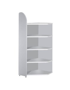 Dante Eckregal grau 5 Fachböden