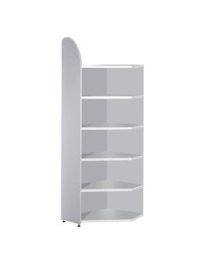 Dante Eckregal grau 6 Fachböden