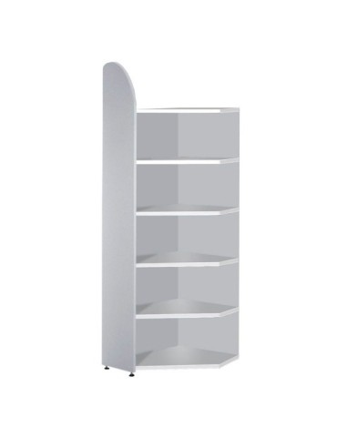 Dante Eckregal grau 6 Fachböden