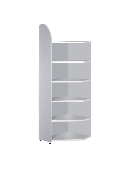 Dante Eckregal grau 6 Fachböden