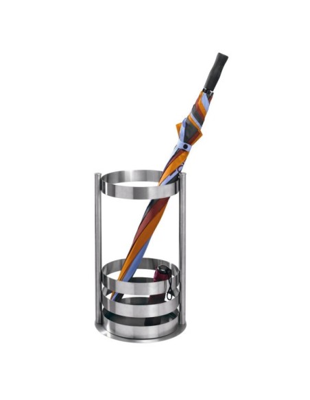 Schirmständer Tim 6264, Edelstahl, eckig, silber