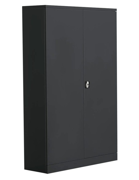 Wolfstahl Büro Stahlschrank - Aktenschrank Anthrazit abschliessbar 120x42x195cm, aufgebaut