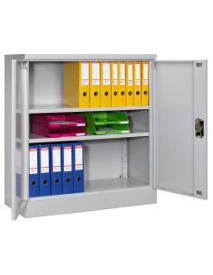 Wolfstahl Büro Stahlschrank - Aktenschrank Lichtgrau abschliessbar 92x42x100cm, zerlegt