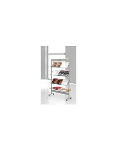 Prospektregal Ecoline silber DIN A4 2