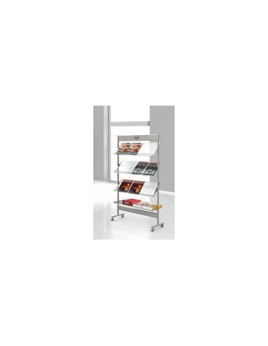 Prospektregal Ecoline silber DIN A4