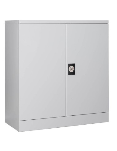 Wolfstahl Büro Stahlschrank - Aktenschrank Lichtgrau abschliessbar 92x42x100cm, zerlegt