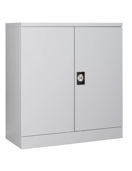 Wolfstahl Büro Stahlschrank - Aktenschrank Lichtgrau abschliessbar 92x42x100cm, zerlegt