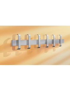 Wandgarderobe Arosa 6405, Metall, mit 12 Haken, silber, 1 Stück