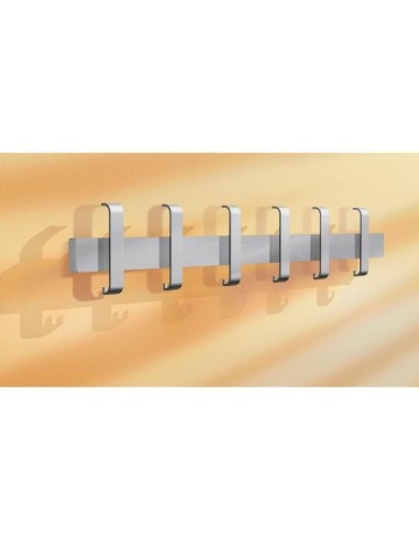 Wandgarderobe Arosa 6405, Metall, mit 12 Haken, silber, 1 Stück