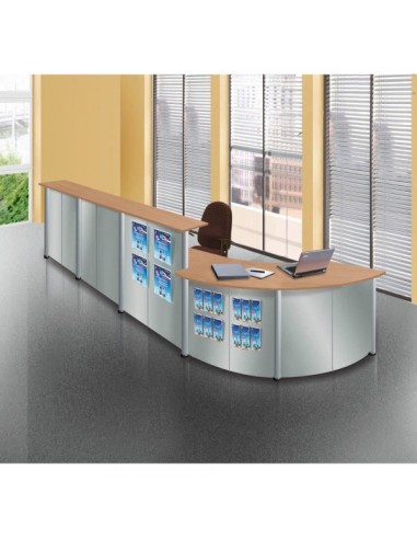 Drahtprospektfach tec-art DIN A4 silber