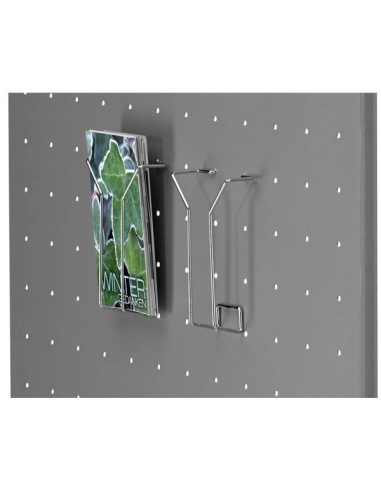 Drahtprospektfach tec-art DIN lang silber